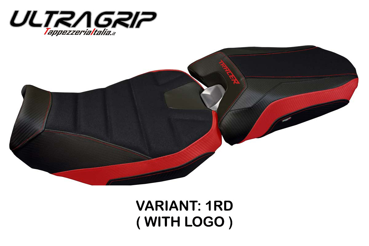 Yamaha Tracer 900 2018-2020 Seat Cover Tappezzeria Italia TPZ Ultragrip in Red and Black