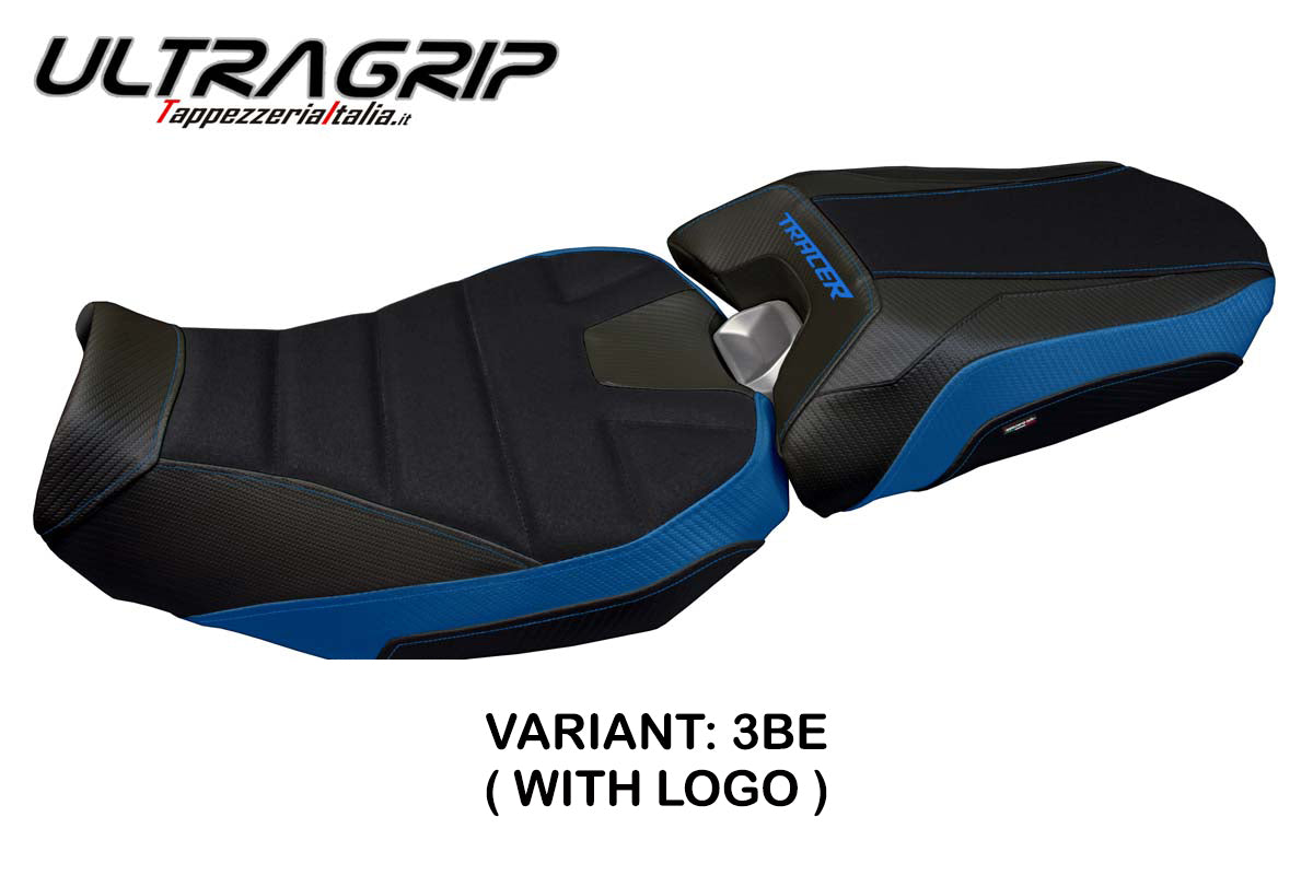 Yamaha Tracer 900 2018-2020 Seat Cover Tappezzeria Italia TPZ Ultragrip in Blue and Black