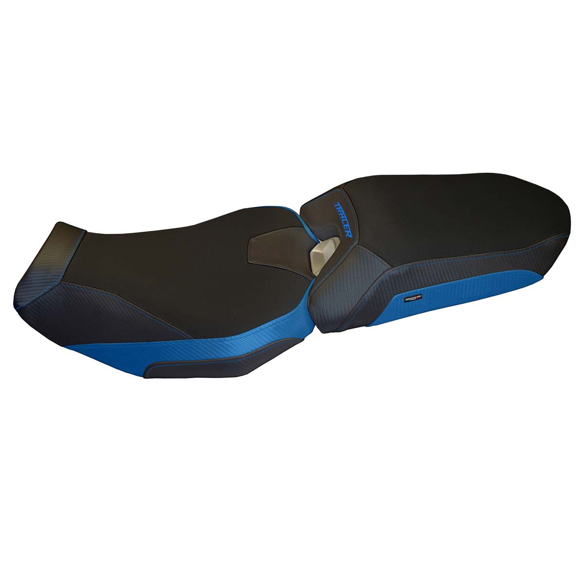 Funda de asiento Yamaha Tracer 900 2018-2020 Tappezzeria Italia TPZ Comfort en azul y negro
