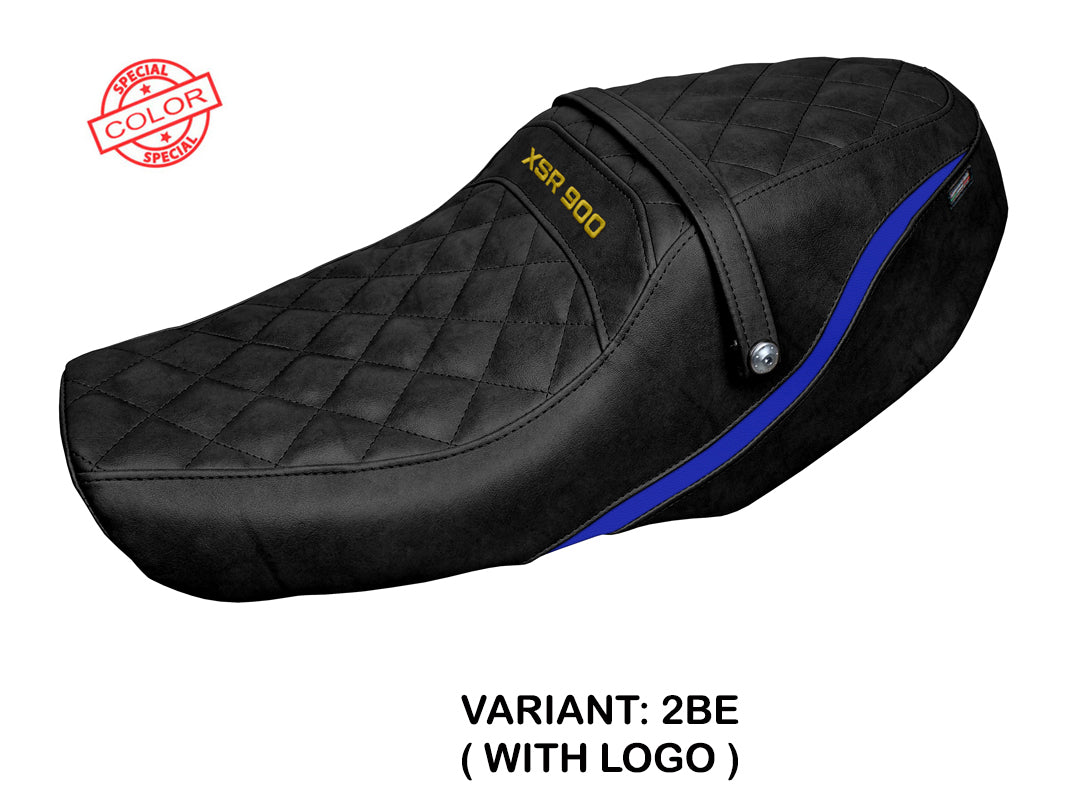 Funda de asiento Yamaha XSR 900 2022-2025 Tappezzeria Italia TPZ en azul y negro