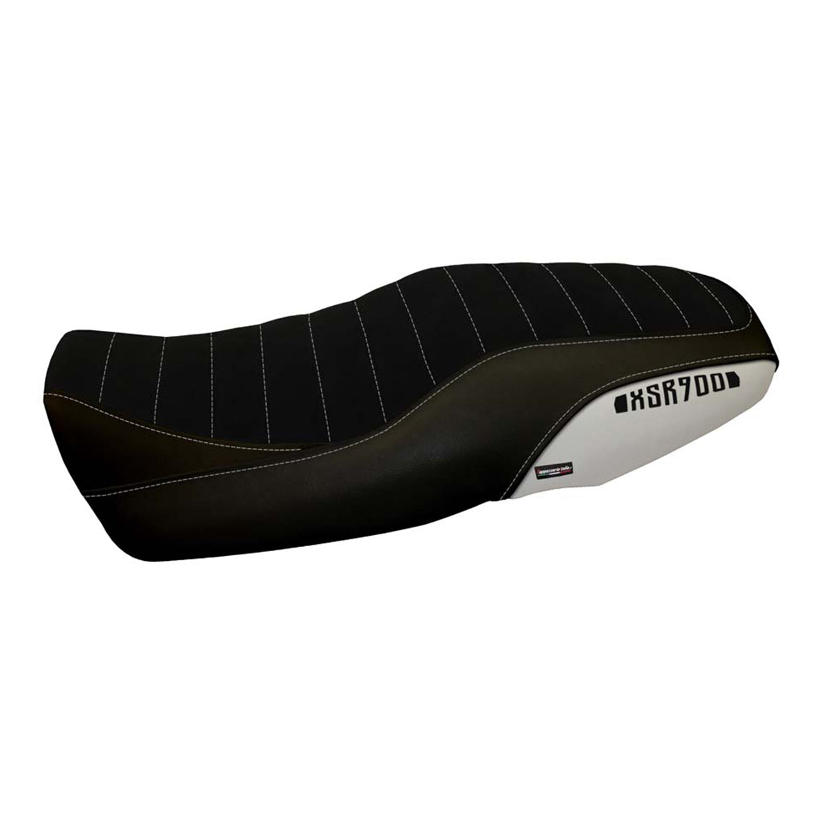 Funda de asiento Yamaha XSR 900 2016-2021 Tappezzeria Italia TPZ en blanco y negro