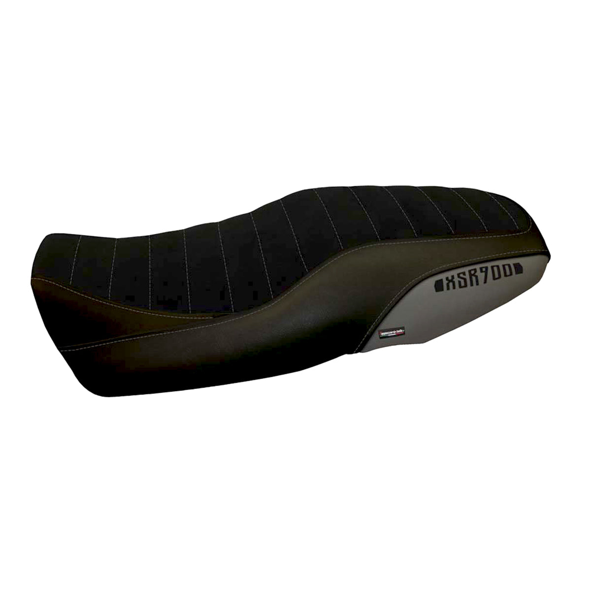 Funda de asiento Yamaha XSR 900 2016-2021 Tappezzeria Italia TPZ en gris y negro