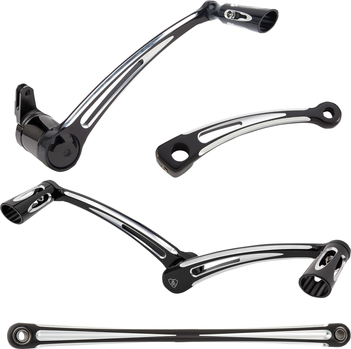 Kit de control de pie de corte profundo ARLEN NESS con palanca de cambios de punta/talón - Negro 420-106