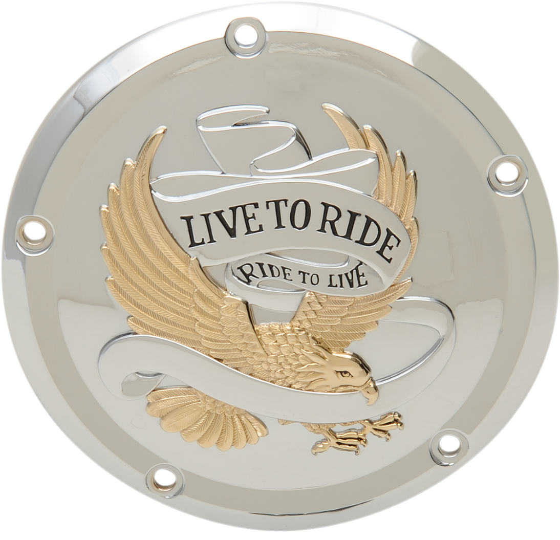 ESPECIALIDADES DE DRAG Cubierta para Derby Live to Ride - 5 agujeros - Dorado D33-0110GA