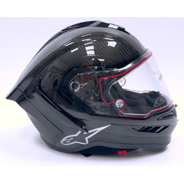 Casco de motocicleta ALPINESTARS Supertech R10 - Sólido - Negro carbón - Mediano 8200124-1902-M