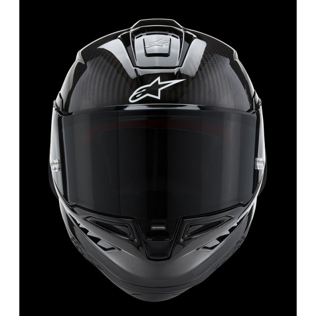 Casco de motocicleta ALPINESTARS Supertech R10 - Sólido - Negro carbón - Mediano 8200124-1902-M