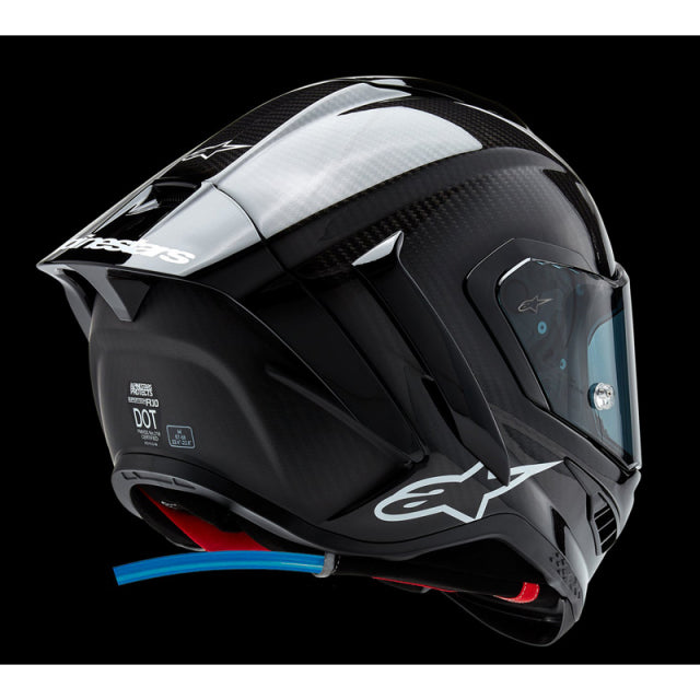 Casco de motocicleta ALPINESTARS Supertech R10 - Sólido - Negro carbón - Mediano 8200124-1902-M
