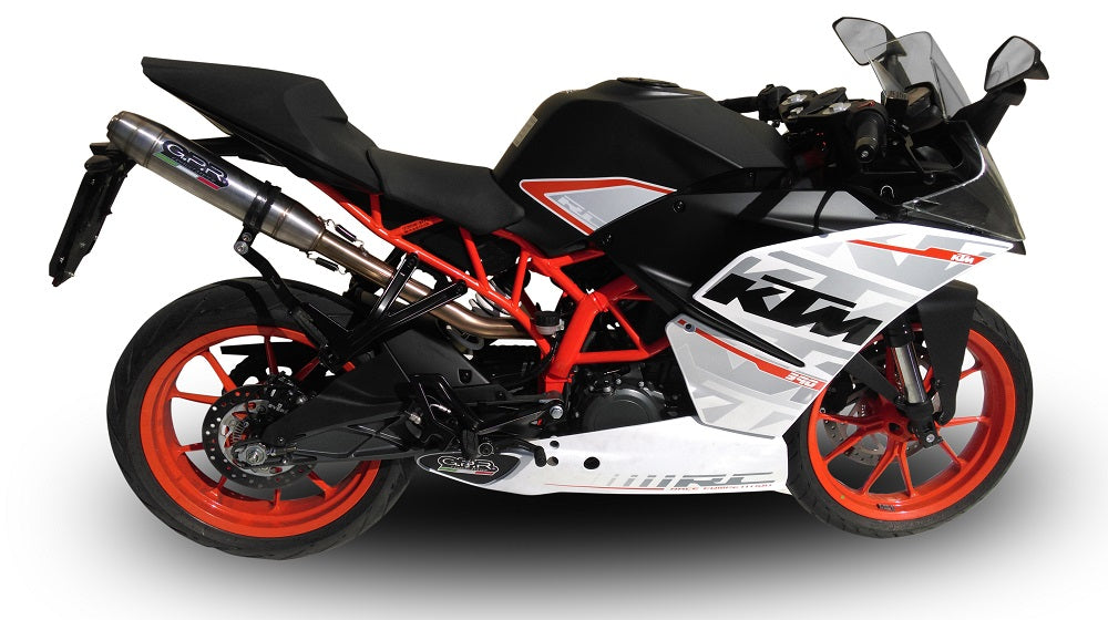 KTM RC 390 2015-2016 Exhaust GPR Slip-on Deeptone Inox High Level
