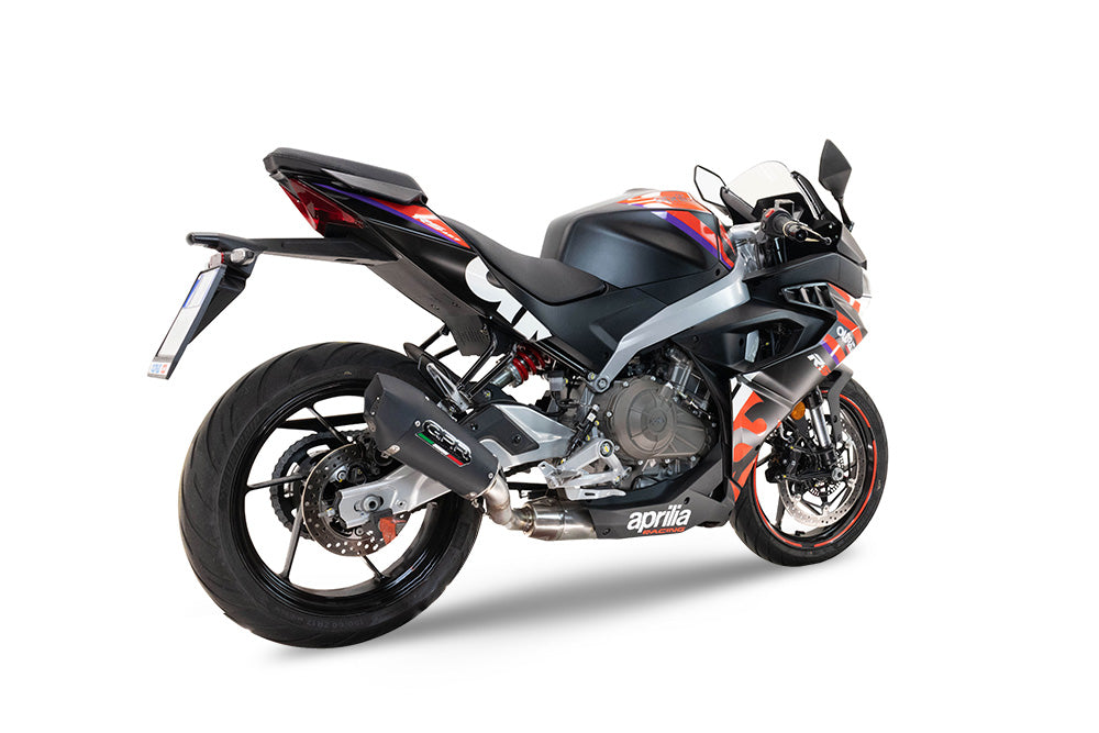 Aprilia RS457 2024-2026 Exhaust GPR Full System Grand Prix Evo Black Titanium