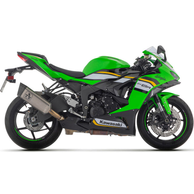 71509PTN Escape deslizante Arrow Titanio Oscuro para ZX-6R 636 2024-25 Pista CON TUBO DE ENLACE SOLDADO