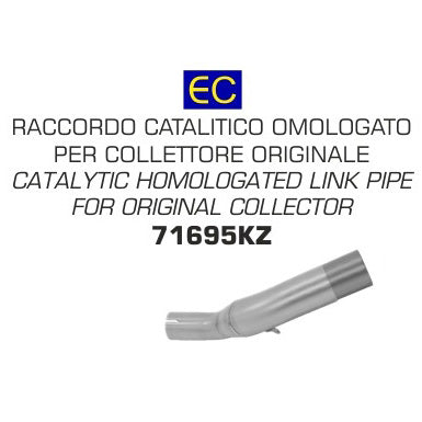 Tubo de conexión de acero inoxidable homologado Arrow Honda CB 300 R 18-20 para silenciadores Arrow y colector original 71695kz