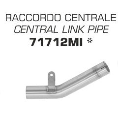 En stock 71712MI Arrow para Zx-6r/636 19-25 Tubo de enlace central de acero inoxidable para silenciadores originales o Arrow