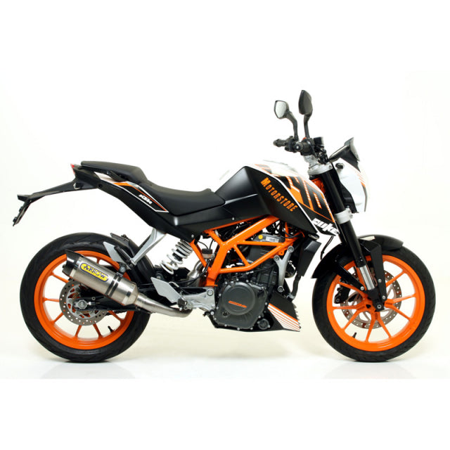71813PK Arrow Street Thunder Exhaust, Titanium for KTM RC 125 / RC 390 Duke 390 13-16