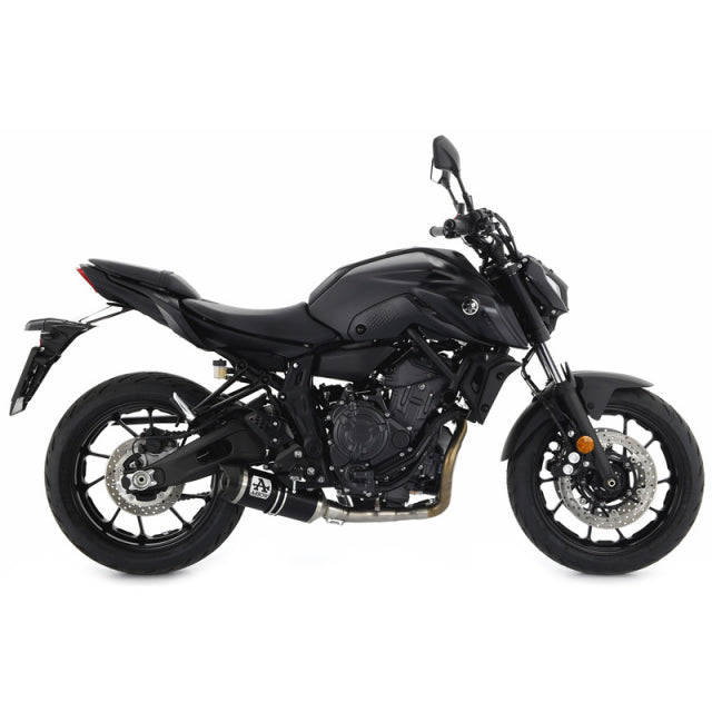 Escape deslizante Arrow Thunder, aluminio oscuro con tapa de carbono, Yamaha MT-07 2021-24 71930AKN