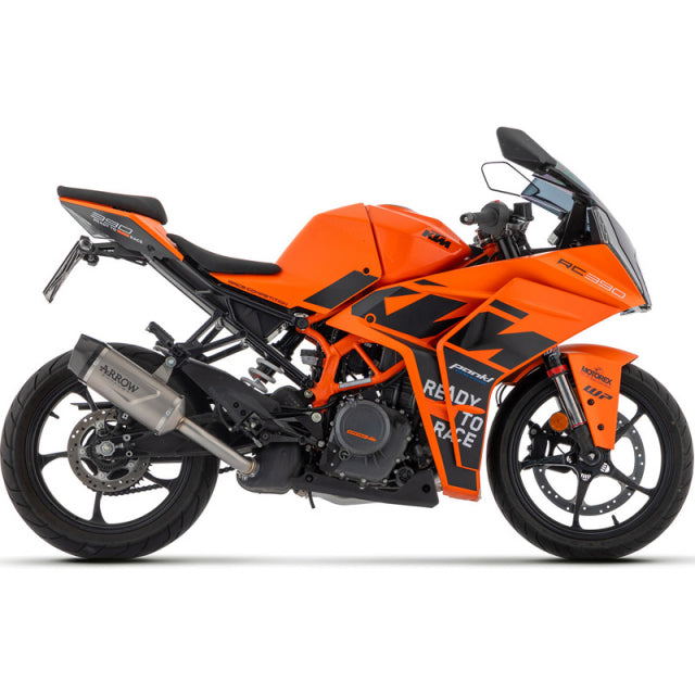 71957PK Arrow Indy Race Evo Slip-on Exhaust, Titanium for KTM RC 390 2022-2024