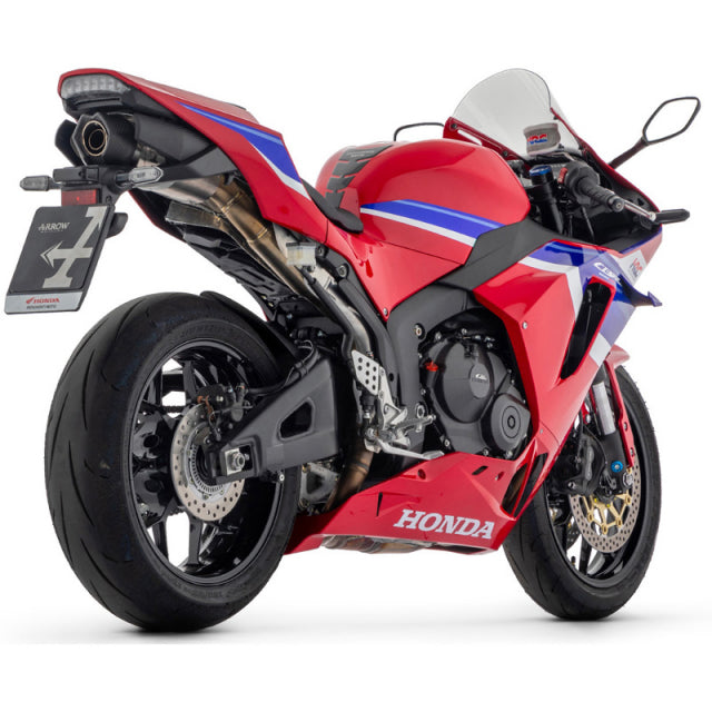 IN STOCK 71971AKN Arrow Indy Race Exhaust, Aluminum Dark for Honda CBR600RR 24-25