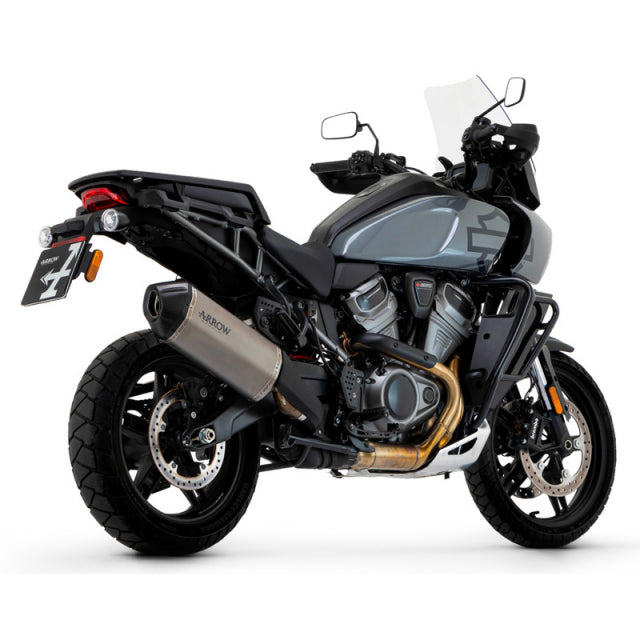 72507SK Arrow Sonora Slip-on Exhaust, Titanium for Harley 1250 Pan America (=2020-2025