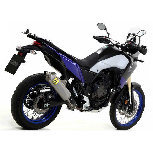 Escape de titanio Arrow Yamaha Tenere 700 2019-2024 homologado Indy Race con tubo de enlace soldado 72628po