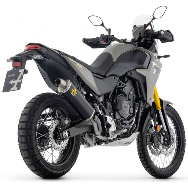 Escape Arrow Indy Race 72662AON de aluminio oscuro para Yamaha Tenere 700 2025