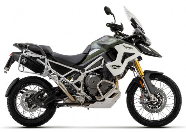 Escape deslizante Arrow Veloce 72503VAN, color oscuro, para Triumph Tiger 1200 (2022-) (con maletas laterales)