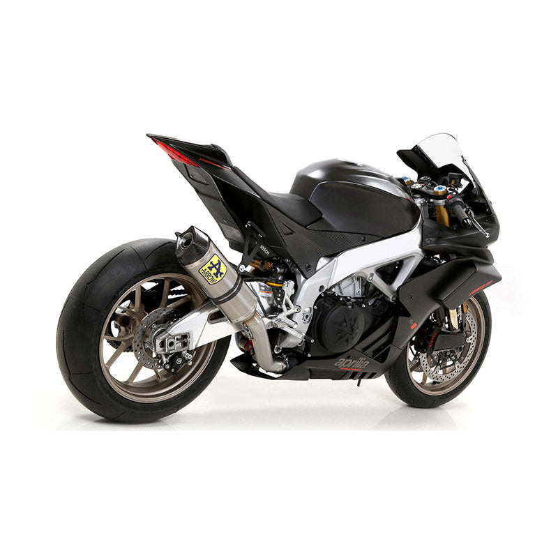 Arrow Aprilia RSV4 1100 Factory '19 Homolog. Escape de aluminio con tapa de carbono para tubo de enlace Arrow y colectores originales 71906ak