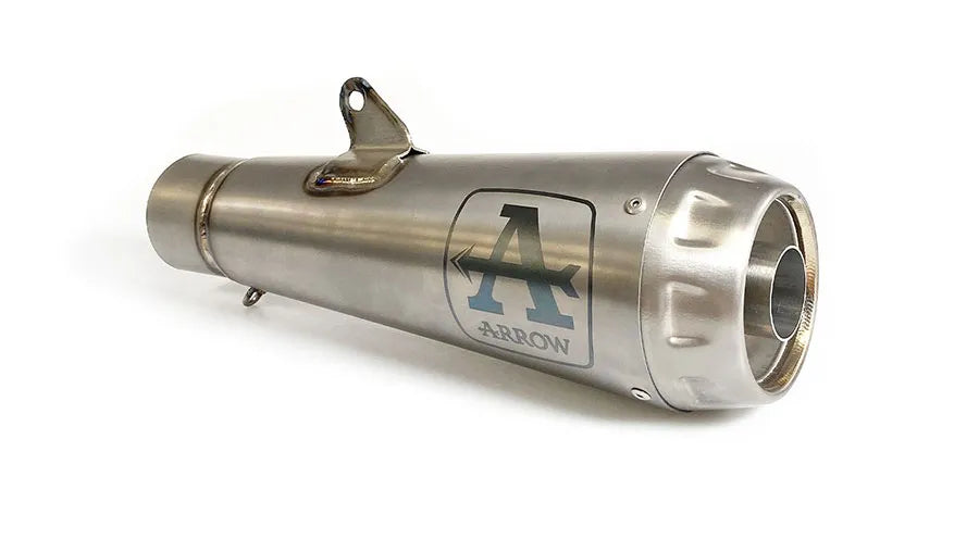 71205PR Escape deslizante Arrow Pro-Race, acero inoxidable Honda CB650F / CBR650F 14-18 Tenga en cuenta que este escape deslizante está diseñado para instalarse con un cabezal.