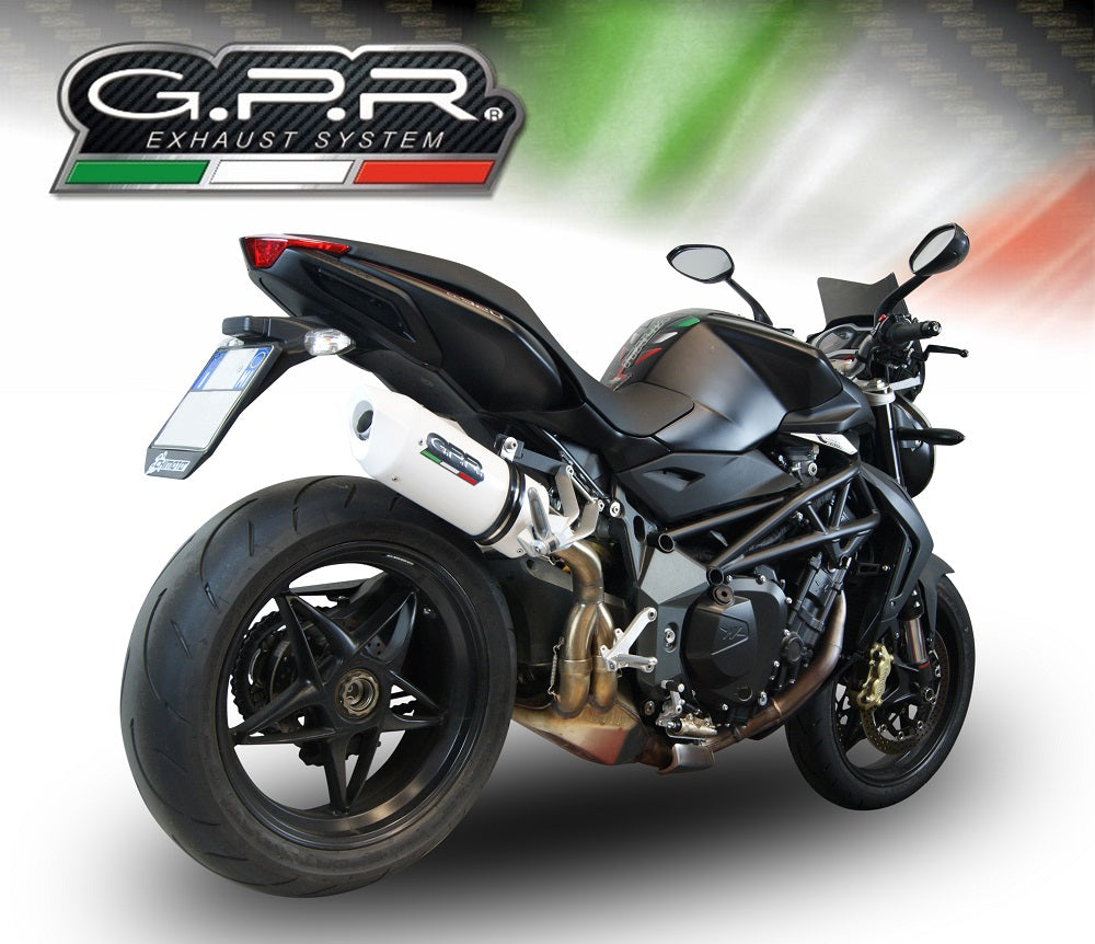 Mv Agusta Brutale 750 S 2000-06 Exhaust GPR Slip-on Albus Ceramic