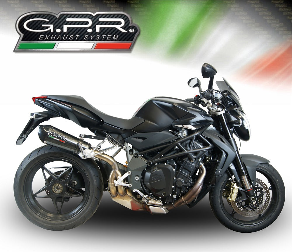 MV Agusta Brutale 1090R 1090RR 2010-2012 Exhaust GPR Slip-on Grand Prix Evo Poppy
