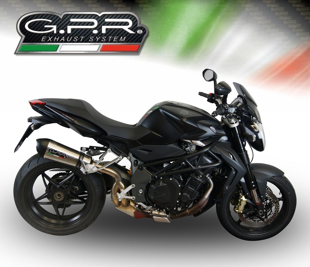 MV Agusta Brutale 990 R 2010-2011 Exhaust GPR Slip-on Grand Prix Evo Titanium