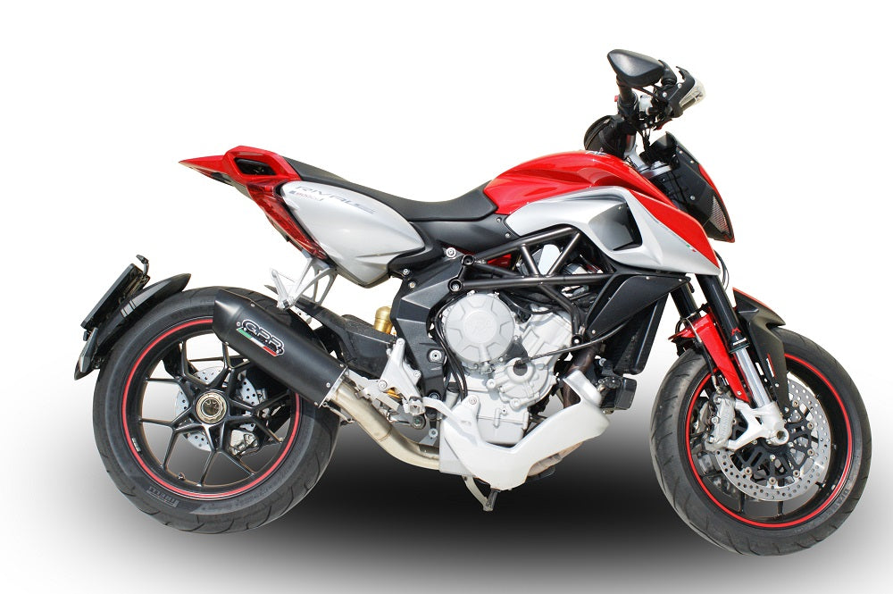 Mv Agusta Rivale 800 2014-2016 Exhaust GPR Slip-on Furore Nero