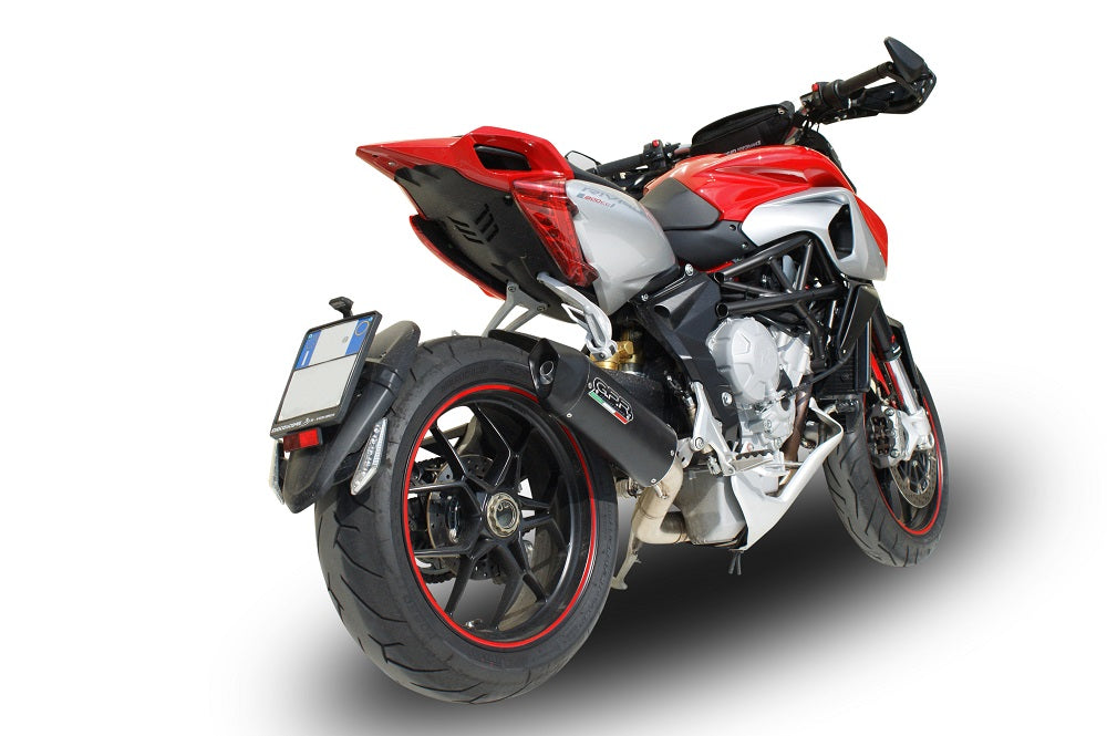 Mv Agusta Rivale 800 2014-2016 Exhaust GPR Slip-on Furore Nero