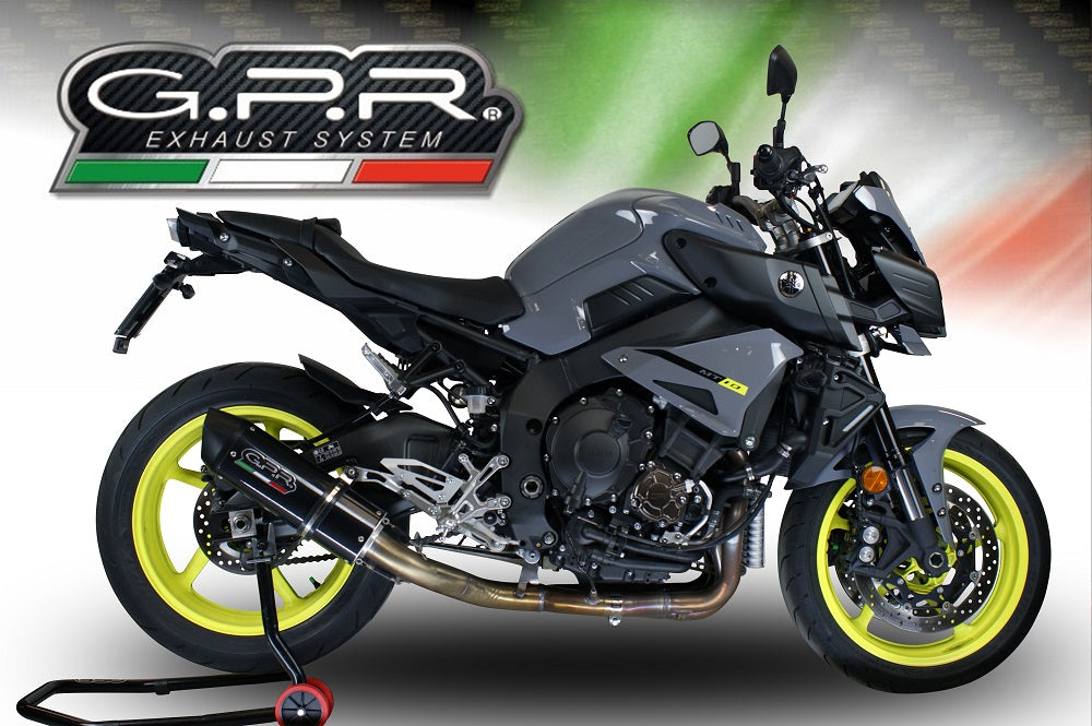Yamaha Mt-10 2016-2024 Exhaust GPR Slip-on Furore Nero