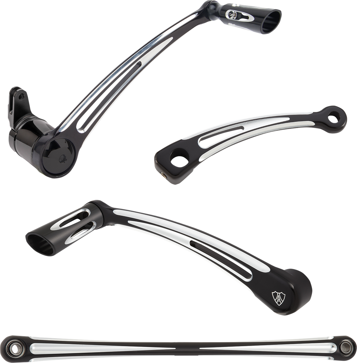 Kit de control de pie de corte profundo ARLEN NESS con palanca de cambios - Negro 420-108