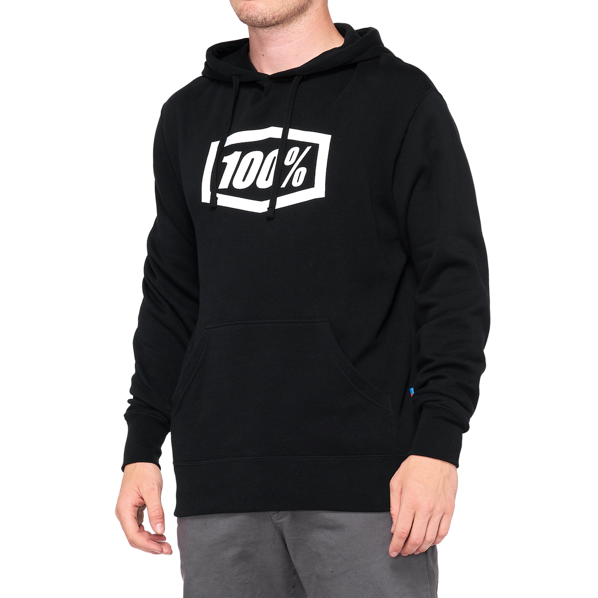 Sudadera con capucha 100% Icon - Negra - Pequeña 20029-00000