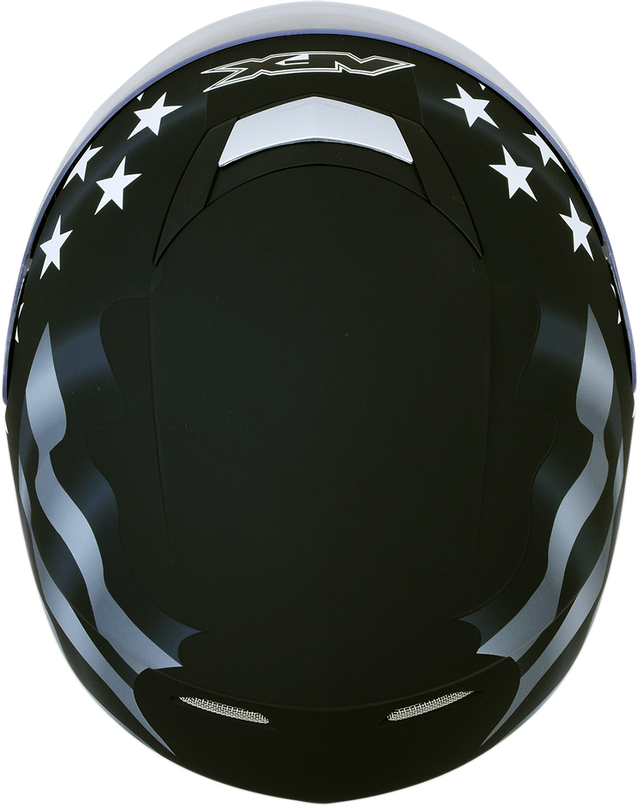 Casco de motocicleta AFX FX-99 - Bandera - Sigiloso - Mediano 0101-11357