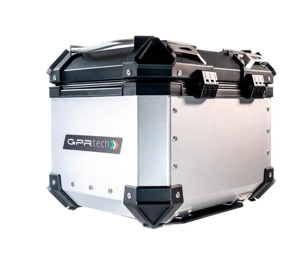 Honda SH 150I 2020-2023 GPR Tech 26L Aluminum Top Case, Silver, with roof rack and mounting plate - photo 9