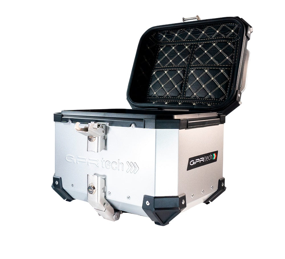 Royal Enfield Himalayan 450 2024-2025 GPR Tech 26L Aluminum Top Case, Silver with Mounting Plate - photo 10