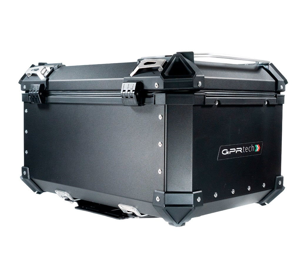 Honda VFR1200X Crosstourer 2017-2020 GPR Tech 55L Aluminum Top Case, Black with Mounting Plate - photo 9