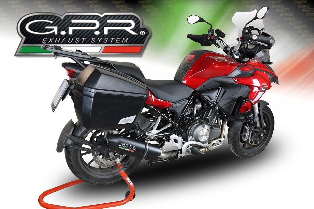 Benelli Trk 502 2017-2020 Exhaust GPR Slip-on Furore Evo4 Nero