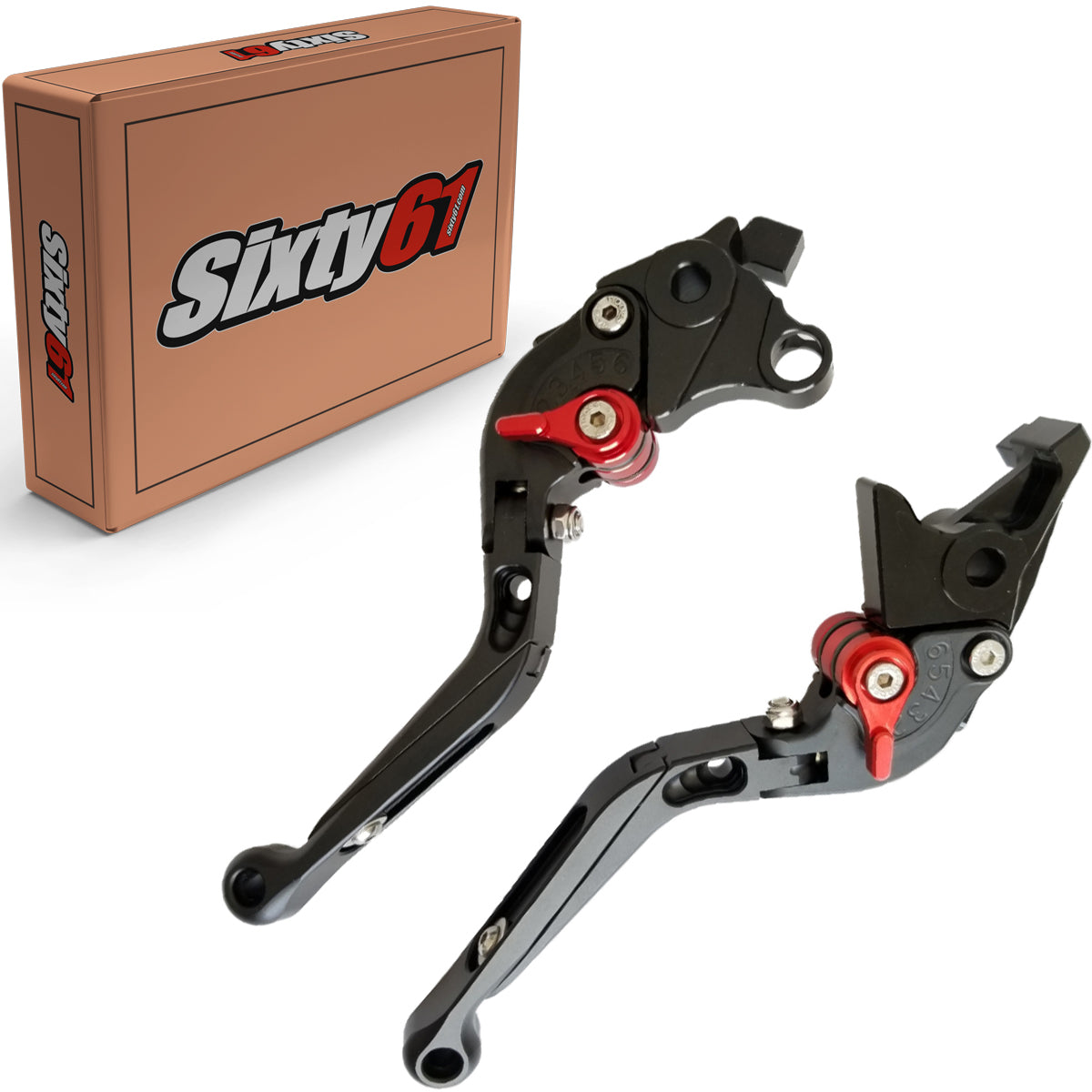 Suzuki Black Folding Sliding Adjustable Levers from Sixty61 3
