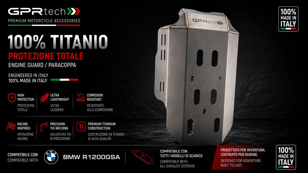 BMW R 1200 GS 2007-2009 Titanium Skid Plate GPR TECH - photo 3