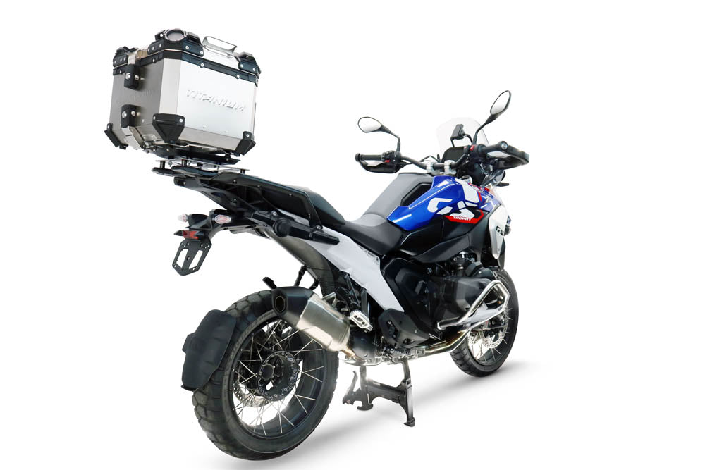 BMW R1300GS 2024-2026 GPR Tech 35L Titanium Top Case, Titanium Natural with Mounting Plate - photo 2