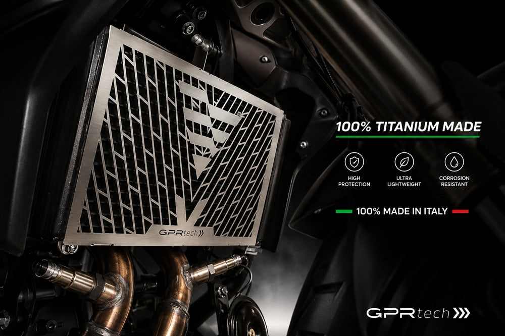 Voge 500R 2021-2024 GPR Tech Titanium Radiator Guard - photo 1