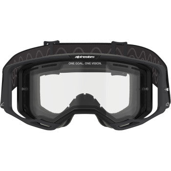 ALPINESTARS Goggles Vision 8 Goggles - Corp - Black - Clear 5100825-1425