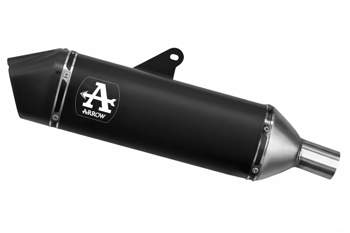 72506VAN Arrow Veloce Homol Slip-on Exhaust, Aluminum Dark for Triumph Tiger 900 24-25