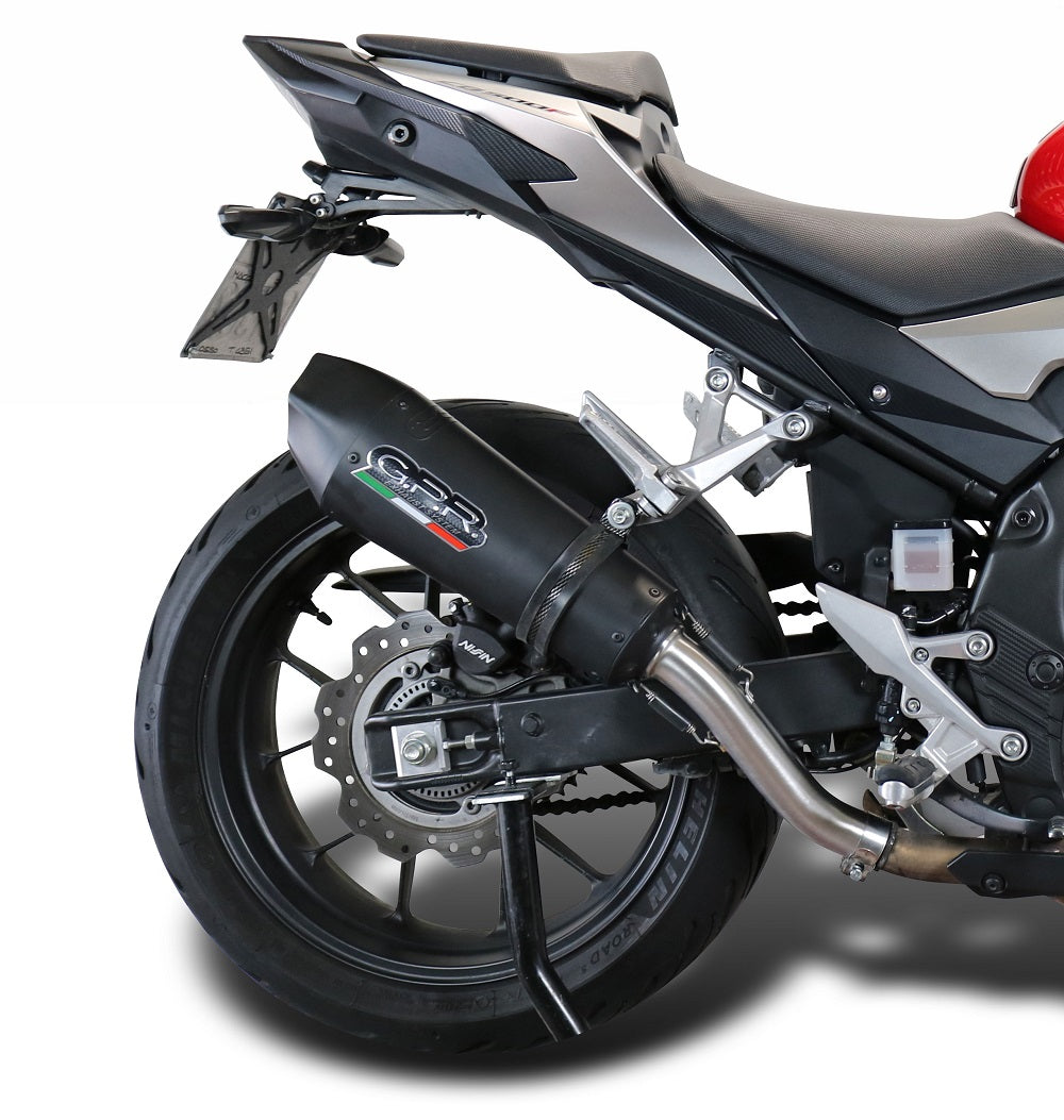 Honda CB500X 2019-2025 Exhaust GPR Slip-on Grand Prix Evo Black Titanium