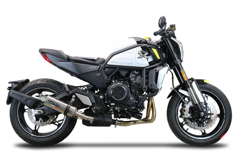 CF Moto 700 CL-X Sport 2022-2024 Exhaust GPR Slip-on M3 Titanium Natural