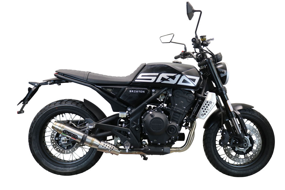 Brixton Crossfire 500X 2022-2023 Exhaust GPR Slip-on Deeptone Inox