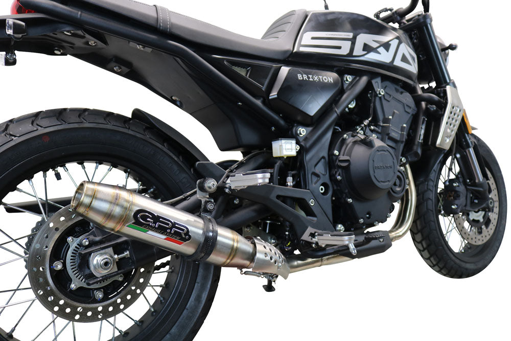 Brixton Crossfire 500X 2022-2023 Exhaust GPR Slip-on Deeptone Inox