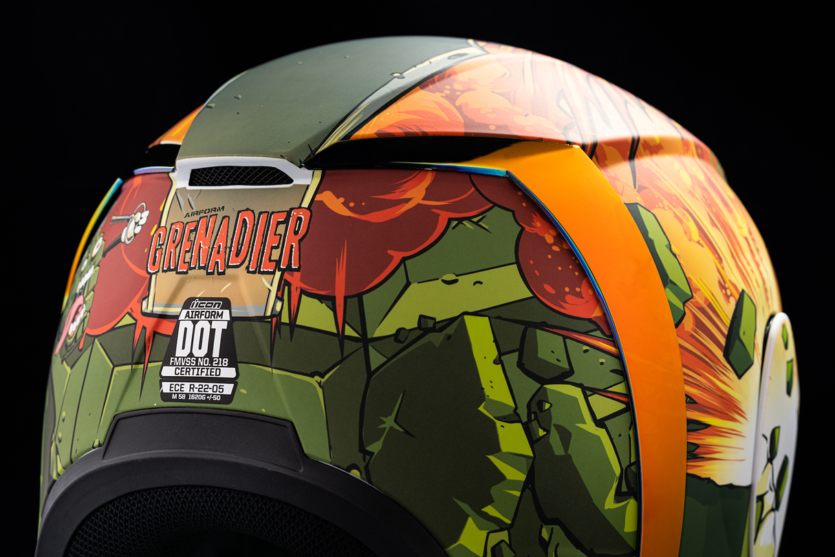 Casco ICON Airform™ - Grenadier - Verde - XS 0101-14741